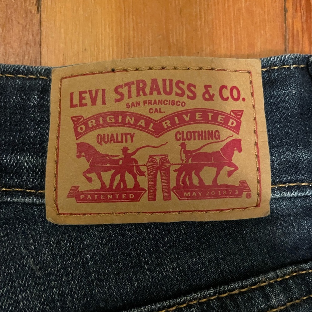 LEVIS 721 HIGH RISE SKINNY WOMENS DENIM BLUE JEANS HEMMED 24 - Picture 11 of 15